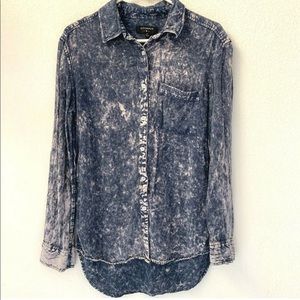 Urban Outfitters By Corpus Acid Wash Button Down Shirt: Size S